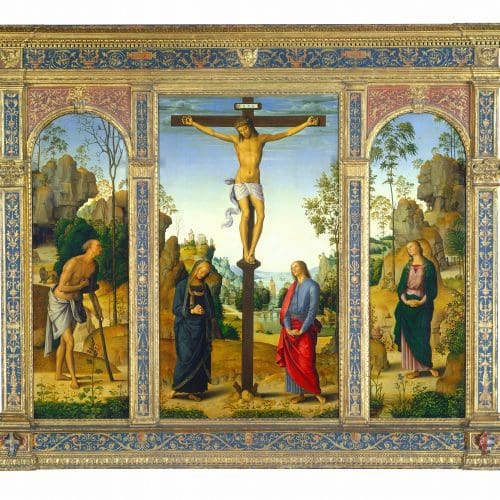 LA CROCIFISSIONE - PERUGINO - NATIONAL GALLERYc